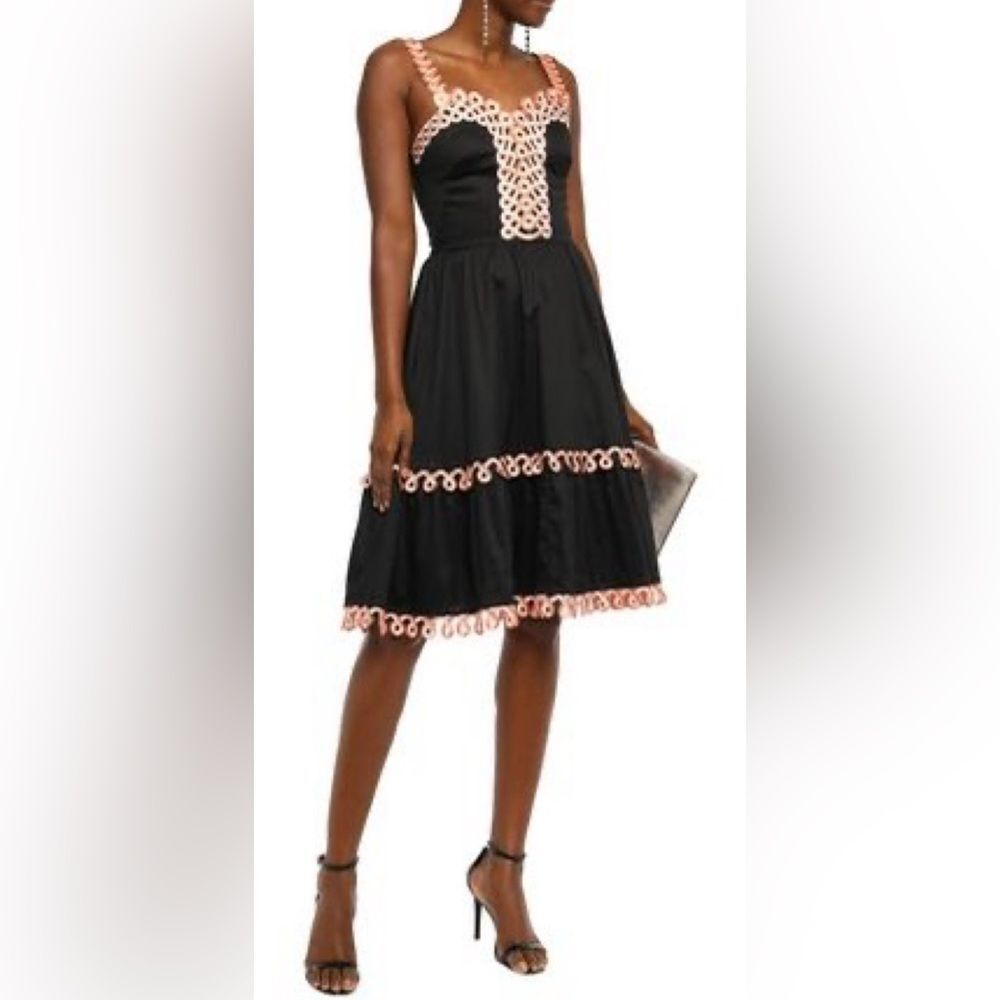 NWOT Temperley London Boheme Embroidered Cotton Poplin Dress | US Sz 4